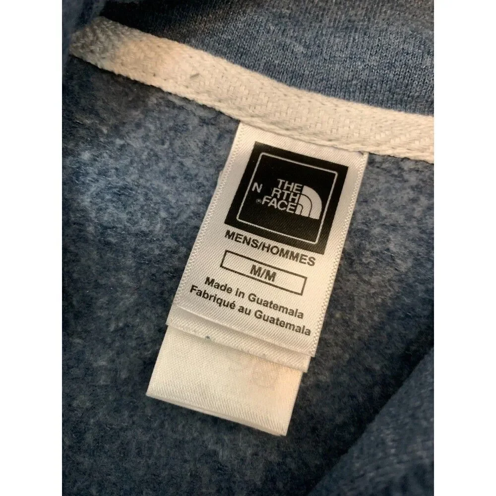 North Face Hoodie Mens M Retro Berkeley USA Logo Gray long Sleeve Pullover